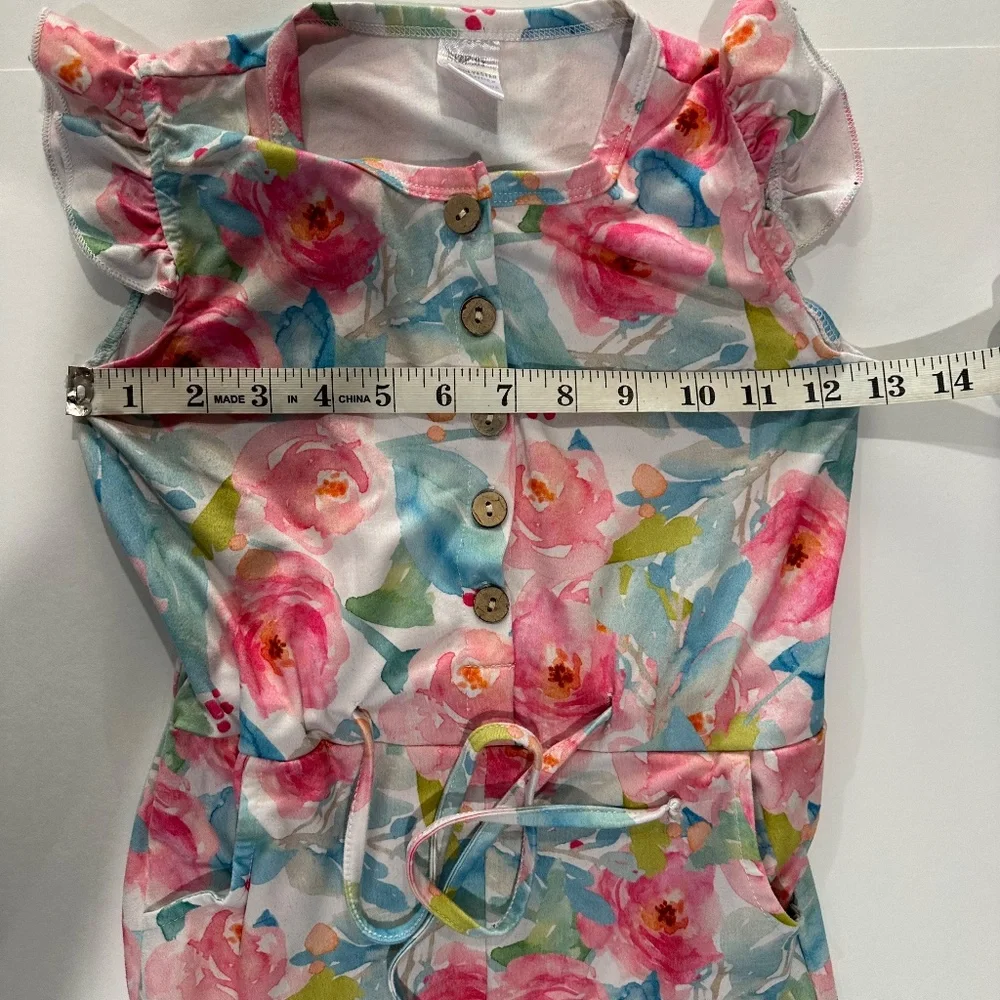 Floral Multicolor Romper Size 8.‎